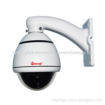 4-inch PTZ High-speed Mini Dome CCTV Camera with 1,000TVL, 12V DC, 2A Power Supply